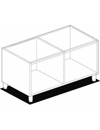 Base móvil por día - Dimensiones cm 100 x 53,5 x 58 h