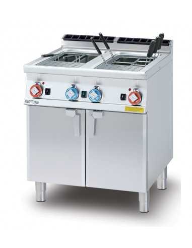 Cocina de gas - Capacidad 25 + 25 - cm 80 x 70.5 x 90 h