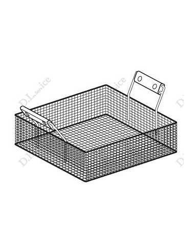 Bath basket for fryer- Dimensions cm 42.5 x 31 x 10 h