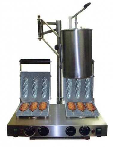 Crepe machine on stick - Production of 180 crepes per hour