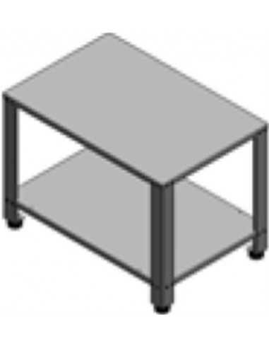 Tavolo fisso in Aisi 430 - cm 61 x 63 x 79.1 h - Per EKF 423, EKF 443 e EKF 523 ed EKF 412(in tutte le versioni)