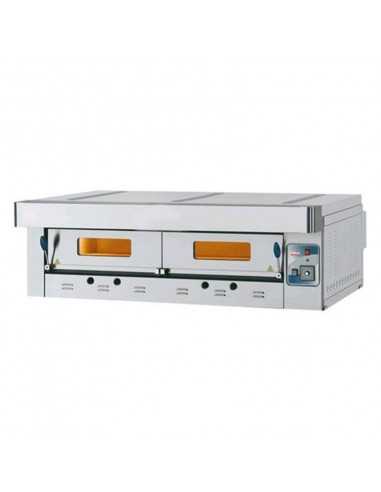 Horno de pizza a gas para 12 pizzas -cm 160 x 142 x 52h