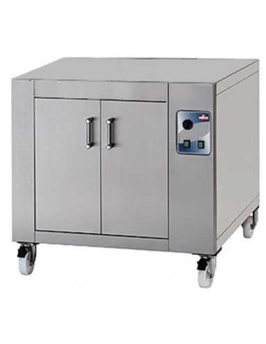 Cella di lievitazione per forno pizza Mod. EGC- Altezza cm 70 - Frontale Inox