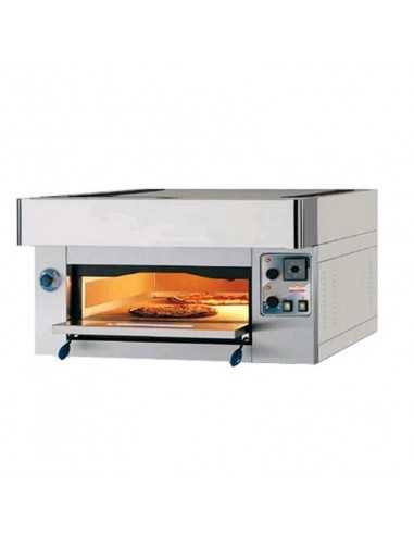 Electric pizza oven for 6 pizzas - cm 100 x 126 x 40 h