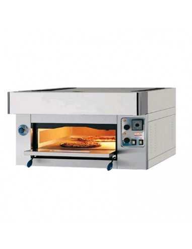 Electric pizza oven for 6 pizzas - cm 100 x 126 x 40 h