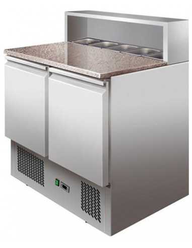 Pizza counter with 2 doors - cm 90 x 70 x 110 h