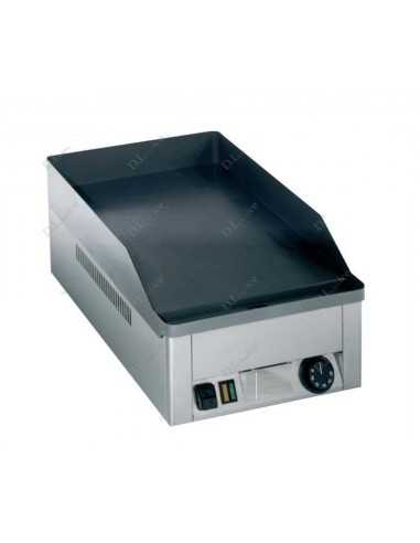 Electric fry top with smooth plate Cm 32.5 x 48