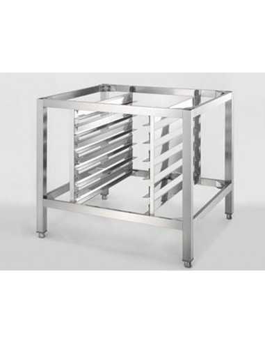 Mesa de acero inoxidable + puertas GN 2/1 h 68 cm - Capacidad  cuadro 5