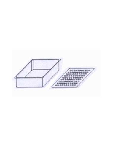 Container and false bottom in polypropylene for fish