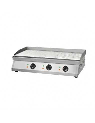 Gas fry top with ribbed top cm 83.5 x 40 - Countertop