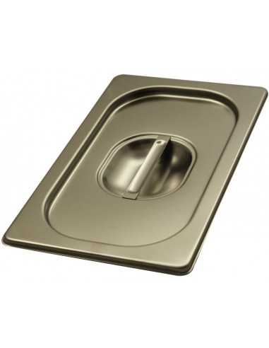 -Stainless steel cover for containers GN 1/4