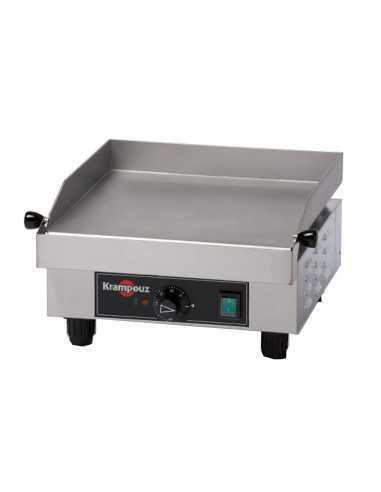 Electric fry top with smooth surface cm 34 x 34 in steel