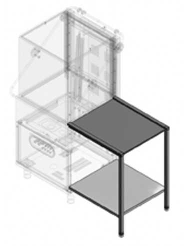 Tabla de techo - Destro - Sinistro - Frontale - Dimensiones cm 64.4 x 57.4 x 85 h