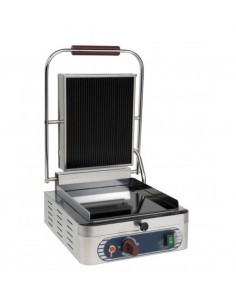 Piastra per panini in ghisa - rigata+liscia - 2100 W