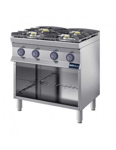 Cocina de gas - Fiamma gratis - N.4 incendios - cm 80x70x90 h