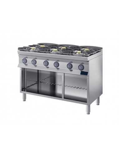 Gas cooker - Free fiamma - N.6 fires - cm 120 x 70 x 90 h