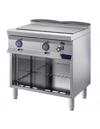 Combi Grill + red directa - A gas - tanque de almacenamiento de grasa - cm 80x 70 x 90