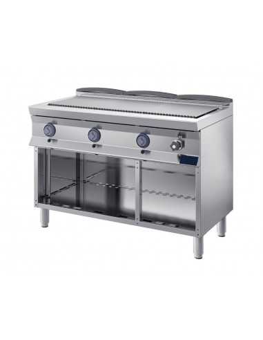 Combi Grill + red directa -  A gas - tanque de almacenamiento de grasa - cm 120x 70 x 90