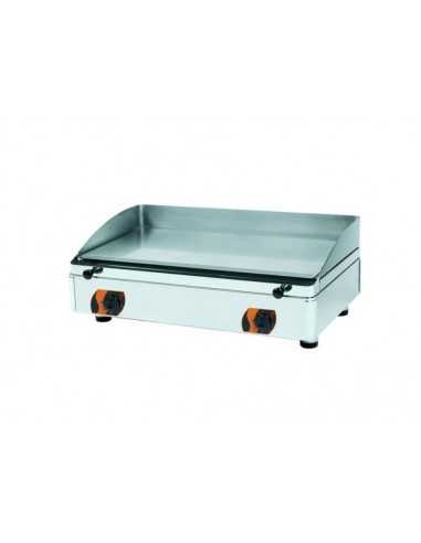 Fry top elettrico con piano liscio cm 55,5 x 40