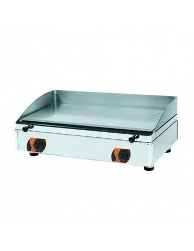 Fry top elettrico con piano liscio cm 75,5x40