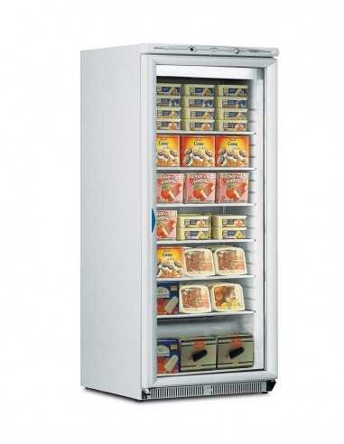 Freezer cabinet with glass door - Capacity 580 liters - Cm 77.5 x 74 x 188 h