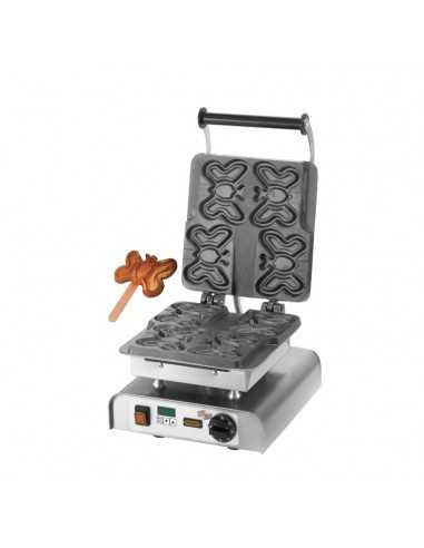 Waffle maker for 4 butterfly pods