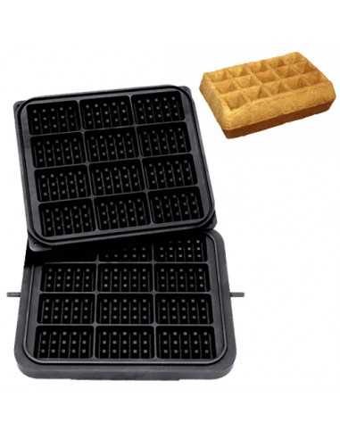 Waffel plate - mm 98 x 65 - h 28 - Improper 12