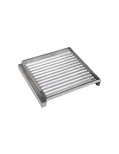 Griglia inox d' appoggio con sgocciolatoio cm 47,5 X 51 per Mod. Churrasco