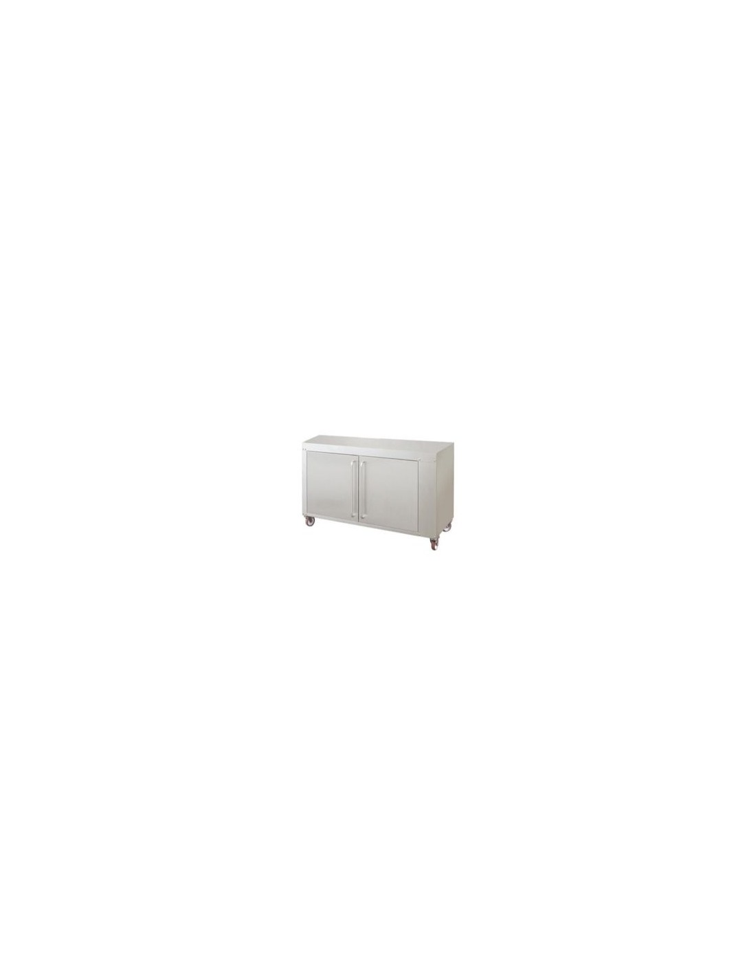 Neutral cabinet with doors - Wheels - N. 2 shelves - for Model CHURRASCO CM 35