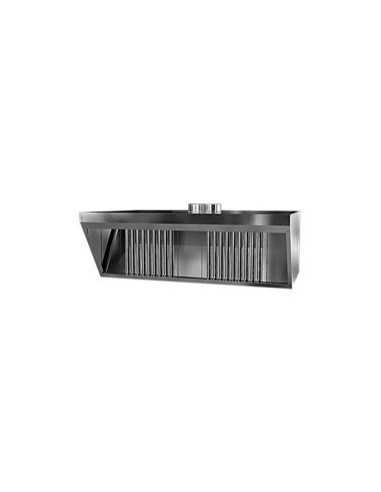 Stainless steel hood with filters (without aspirator) for mod. CHURRASCO CM 35