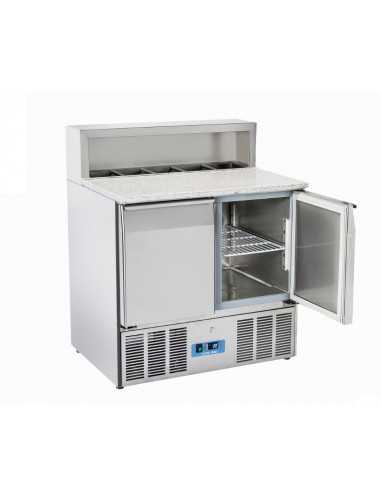 Banco pizza 2 porte - Porta ingredienti - cm 90 x 70 x 102.2 h