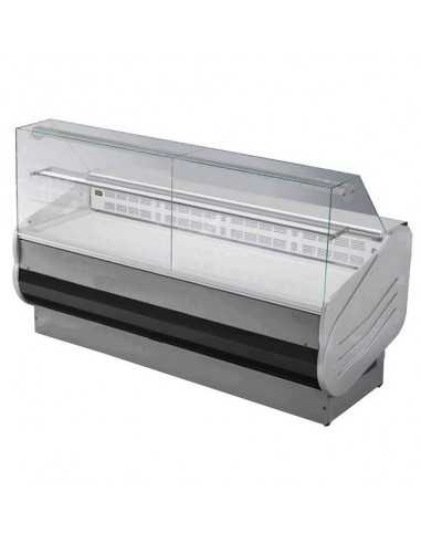 Banco alimentare - Vetro dritto - Semi ventilato - cm 248 x 90 x 126.2 h