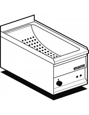 Contenitore caldo -  Capacità x GN 1/2 15 h - cm 30x50x29 h