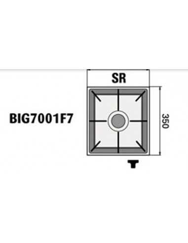 N. 1 Semirapid burner - Power kW 3