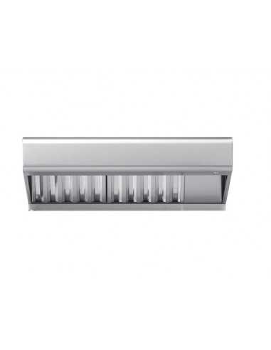 Stainless steel condensing hood - Two filters - Two speeds - For TOP4M- models-D, TOP6M-D, TOP10M-D -  cm 92x96x30 h