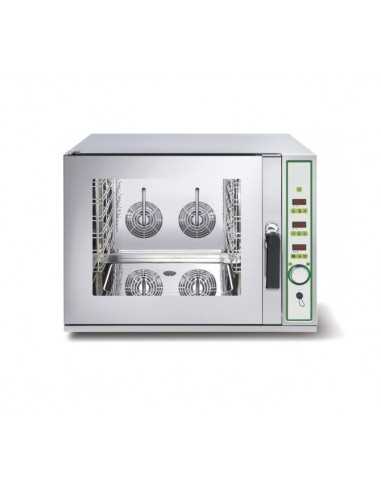 Horno eléctrico mixto - N. 4 x cm 60 x 40 o GN 1/1 - cm 92 x 84 x 70.5 h