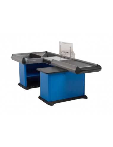 Cash desk - Double tank - Scanner fitting - cm 321.4 x 117.2 x 88.5 h