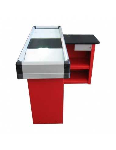 Static cash desk - Scanner fitting - cm 180 x 55 x 88.5 h