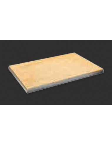 Stone refractory plate - Dimensions cm 43.5 x 35 x 1.5 h