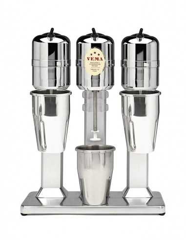 Frullino frozen da  800 cl x 3 bicchieri in acciaio inox