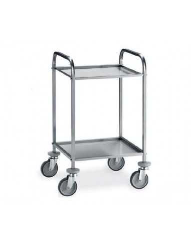 Carrello di servizio - Acciaio inox - cm 58 x 51 x 91 h