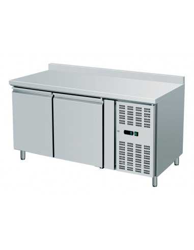 Mesa refrigerada - Alzatina - N. 2 puertas - cm 136 x 70 x 95 h