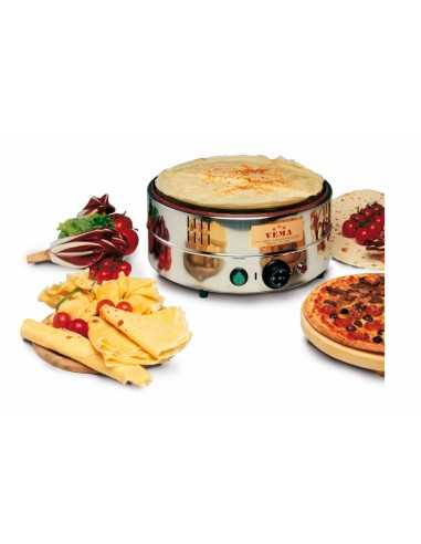 Single electric crepe maker in vitroceramic - Diameter mm 350 - Power W 1500