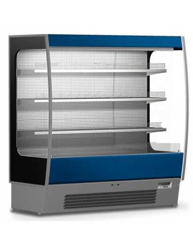 Espositore refrigerato murale verticale - Adatto per salumi e latticini - Temp. +3/+5 °C - Ventilato - cm 193.5 x 88.8 x 199.1 h