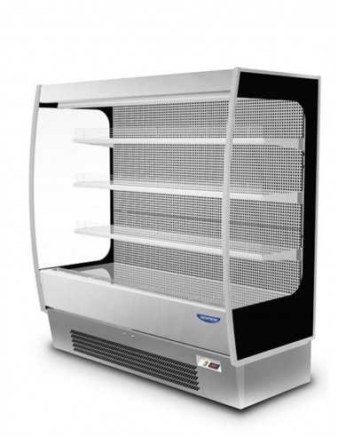 Muro refrigerado - Para cortes fríos y lácteos - Acero inoxidable - Temperatura +/+ °C - Ventilado - cm 106 x 88.8 x 199.1h