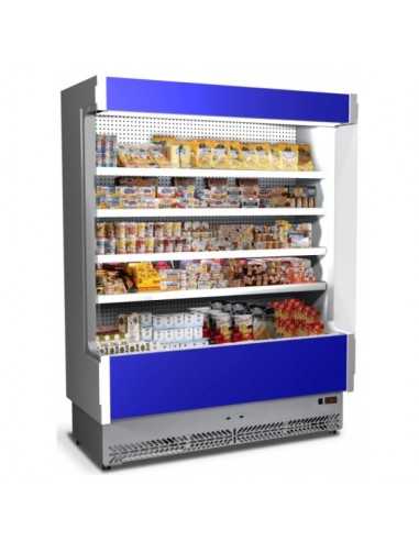 Espositore murale refrigerato - Adatto salumi e latticini - Ventilato - Temp. +3°/+5°C - cm 148 x 60.2 x 197h