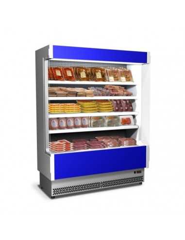 Espositore murale refrigerato - Adatto salumi e latticini - Temp. +3/+5°C - Ventilato - cm 108 x 76.4 x 204h