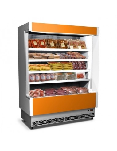 Refrigerated wall display - For pre-packaged meat - Temperature Thank you°/+2°C - Ventilate - cm 158 x 76.4 x 204h
