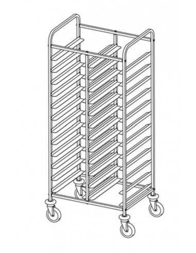 Trays - Guía para ' 'L'' - N° 24 x EN (en inglés) 53 x 37 cm )-  cm 89x 60 x 172 h