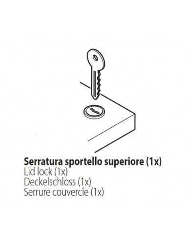 Serratura sportello superiore